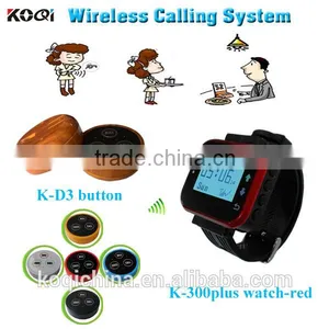 CE Certification Print LOGO Long Range Wireless Restaurant Waitress Caller Guest Calling Pager System thumbnail-1