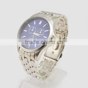 Classic Mans Business Watch Fake Three Eyes Quratz Waterproof Watch thumbnail-2