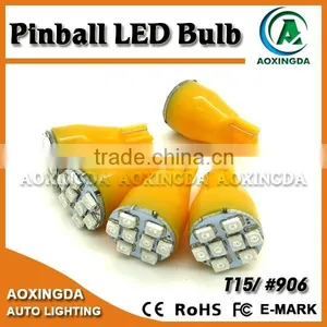#906 T15 Wedge Base 8SMD Pinball LED Flasher Lamp thumbnail-4