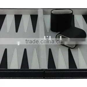 Leather Travel Suitcase of Backgammon Set thumbnail-4