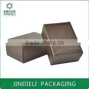 Brown Small PU Leather Perfume Packaging Box thumbnail-3