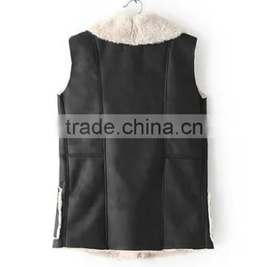 2016 Europe Style High -end Faux Fur Vest thumbnail-2