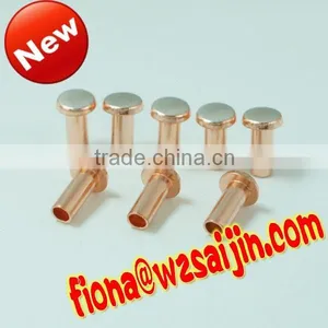 Hollow Brass Tubular Rivets for Sale thumbnail-1