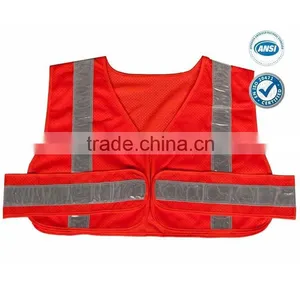 Orange Mesh Safety Vest Short Type thumbnail-1