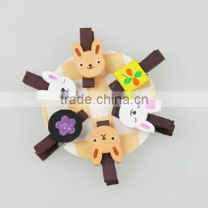 Promotion Gift 2016 Hot Sale Chinese Factory Custom Woden Hair Clip thumbnail-2