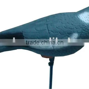 Simulation Plastic Flocked Pigeon Decoy Bird Baits thumbnail-1