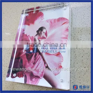 China Supplier Two Side Factory Cheap Acrylic Photo Frame 8"x10" thumbnail-3