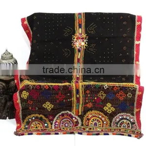 Vintage Handmade Rabari/ Kutch Woollen Throw 90 X 38 Inche Vintage Rabari Throw Gypsy Kutch Wool Throw Handmade Rabari Shawl thumbnail-1