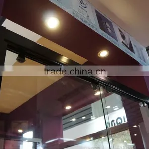 Black Framed Sliding Adjustable Automatic Shower Doors(KD6018) thumbnail-3