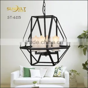 ST-6115-4 Sunbelt Iron Lamp,Iron Pendant Lamp,iron Candle Pendant Lamp.Iron Cage Pendant Lamp, Iron Modern Lamps. thumbnail-1