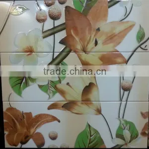 Inkjet Ceramic Decorated Wall Tiles With Flower 20x60CM thumbnail-1