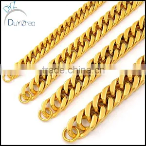 New Fashion Men's Jewelry Stainless Steel Silver Cuban Chain Bracelet thumbnail-5