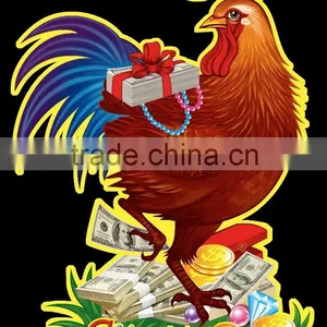 Rooster Year High Quality New Products Wholesale Christmas Paper Wall Stickers thumbnail-1