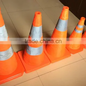40CM Black PP Traffic Cone/16" Folding Retractable Safety Cones thumbnail-3