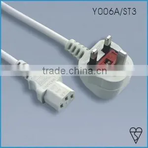 UK 3 Pin Power Cord/BSI Power Cable/UK Type Plug thumbnail-1