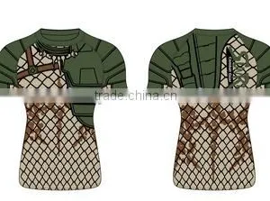Sublimation Heat Transfer Custom Printed Rash Guard thumbnail-3