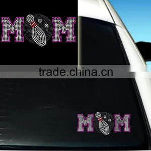 Bling Bowling Mom Window Sticker Signs thumbnail-1