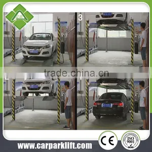 One Cylinder Hydraulic Lift Type and CE Certification Four Post Car Lift thumbnail-5