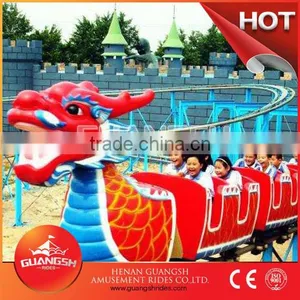 Profession Kiddie Rides Dragon Coaster Outdoor Slide Rides for Kids thumbnail-1