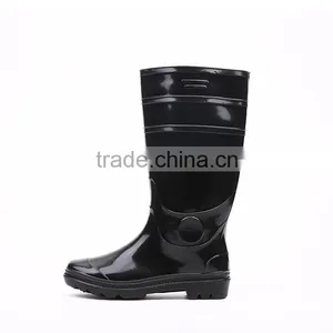 2016 Hot Selling Cheap Black Pvc Rain Boots Without Steel Toe, Cheap Plastic Pvc Rain Boots thumbnail-4