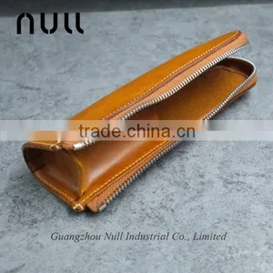 Genuine Leather Pen Holder Box With Zipper thumbnail-3