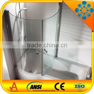 6mm Curved Glass Shower Screen With AS/NZS 2208:1996, BS6206, EN12150 Certificate thumbnail-1