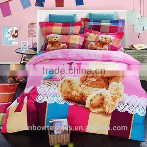 Bright Colored Customized Teddy Pattern Comforter thumbnail-1