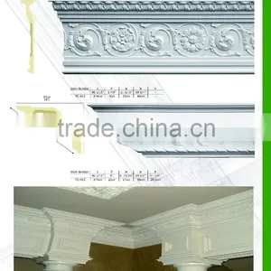 2016 Polystyrene High Quality Beautiful PU Decorative Corbel Eps Cornice Moulding thumbnail-3