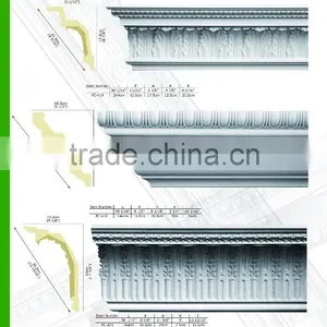 2016 Polystyrene High Quality Beautiful PU Decorative Corbel Eps Cornice Moulding thumbnail-4