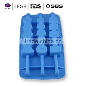 High Quality Fashionable Factory Price Funny Shape Silicone Ice Cube Tray thumbnail-1