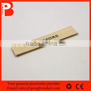 Custom Satin Woven Label / Centerfold Woven Label for Shoes thumbnail-1