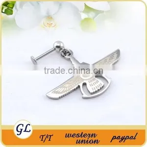 LR01155 Stainless Steel Lip Rings Piercing on Lip Ring thumbnail-3