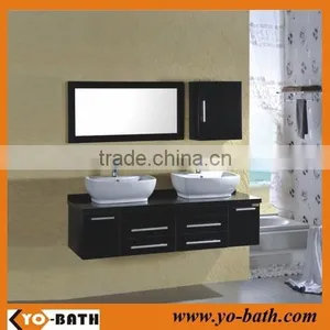 Double Basin Bathroom Furniture Set High Gloss thumbnail-1