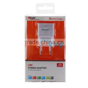 LIDU 2A USB Power Adapter European Standard ,With 2 USB Port ,With Retail Box thumbnail-1