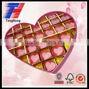 Custom Exquisite Chocolate Packaging Gift Paper Box With Handle Drawer Heart thumbnail-4