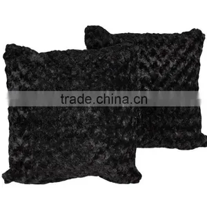 100% Polyester Plain pv Fleece Gifts Promotional Blanket and Pillow thumbnail-2