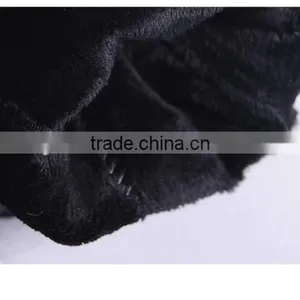 Hot Pink Lamb Leather Gloves With Fluffy Fox Fur Trim Fashion Leather Wrist Gloves thumbnail-6