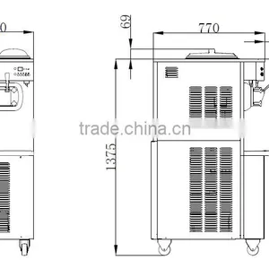 Hot Sale S970F Door to Door Service Frozen Yogurt Soft Ice Cream Machin 3-flavor thumbnail-3
