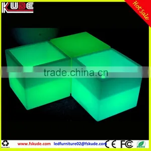 Rechargeable Ice Bucket LED Bar Furniture /LED Cube Cooler/ Ice Buckets Indoor or Outdoor L40*W40*H40CM thumbnail-3