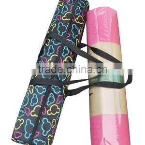 Non-woven Yoga Mat Bag (26" 10.2") With Front Pockets, Perfect Fit 1/4 and 1/8 Inch Thick Yoga Mat, Easy Open Full-Zip Design thumbnail-3