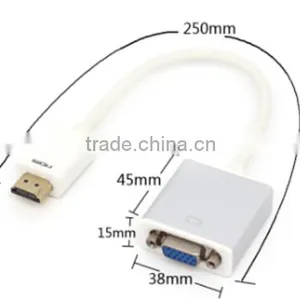 Cabletolink HDMIto VGA With Audio Output Cable Converter Adapter Lead for HDTV PC PS3 Xbox thumbnail-1