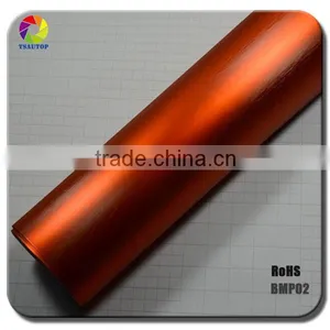TSAUTOP BMP Brushed Matte Chrome Auto Car Wrap thumbnail-6