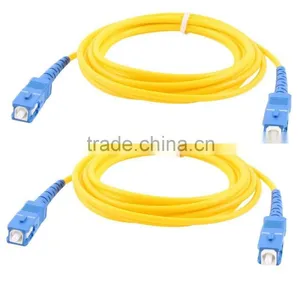 Fiber Optic Patch Cable / sc Upc Fibra Patch Cable / Singlemode Pvc Optic Fibre Patchcord thumbnail-1
