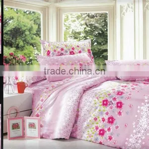 100% Polyester Bedsheet Set,flower Printed,70gsm Bedding Set,pigment Print,nantong Factory thumbnail-1