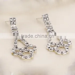 Latest Diamond Wedding Accessories Tiara Necklace Earrings Jewelry Set thumbnail-5