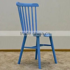 Classic Modern Windsor Solid Wood Dining Chair thumbnail-4