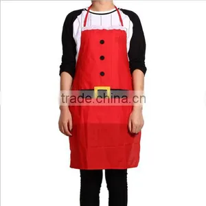 Christmas Holiday Kitchen Aprons Pinafore / Christmas Gift Apron / Cotton Kitchen Cooking Apron thumbnail-2