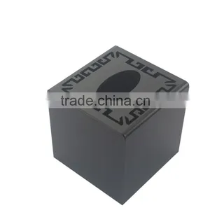 Morden Design Handmade Express Acrylic Household Items Black Acrylic Tissue Box thumbnail-3