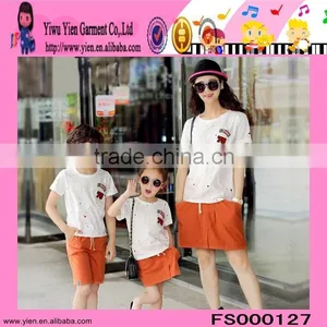 Wholesale Best Selling Orange Dress Boy Girl Mum Orange Dress thumbnail-1