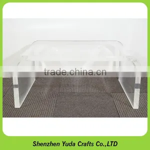 OEM Acrylic Furniture Bedside U Shape Plexiglass Table thumbnail-1